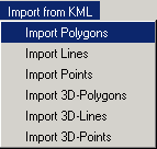 меню kml2shape